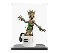 ICUANUTY Acrylic Display Case for Lego Marvel Dancing Groot 76297, Dust Protected Storage and Organize Display Box for Lego model, Size: 19x15x35 cm, (Only Display Box)