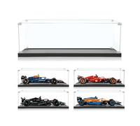 ICUANUTY Acrylic Display Case for Lego Technic F1 Car Ferrari SF-24 42207, for Oracle Red Bull Racing RB20 42206, for Mercedes-AMG F1 W14 E Performance 42171, for Technic McLaren F1 42141(No Model)