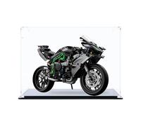 icuanuty Acrylic Display Case for Lego Technic Kawasaki Ninja H2R Motorcycle 42170, Dust Protected Storage and Organize Display Box for Lego model, Size: 38x20x20 cm(Only Display Box)