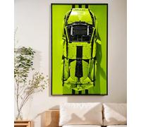 ICUANUTY Display Wall Board Compatible with Lego 42115 Technic Sián FKP 37 Racing Car, Decorative Paintings Compatible with Lego car wall mount display frame, Size: 75 x 45 cm