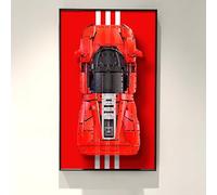 ICUANUTY Display Wall Plate for Lego Technic Ferrari Daytona SP3 42143 Racing Car Wall Trailer, Compatible with Lego Ferrari Car, Gift Ideas for Lego Car Wall Mount Enthusiasts, Size: 75 x 45 cm