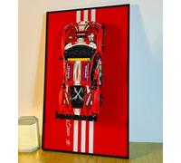 icuanuty Display Wallboard Compatible with Lego Technic 42125 488 GTE AF Corse 51, Compatible with Lego F1, Gift Ideas Compatible with Lego Car Wall Mount,17.7 x 29.5 in, Only Display Wallboard