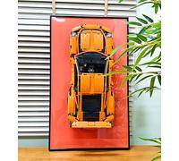 icuanuty Display Wallboard Compatible with Lego Technic 911 GT3 RS 42056 Car Display Wall Frame, Gift Ideas Compatible with Lego Car Wall Mount Display Frame Enthusiasts, Size:17.7 x 29.5 in