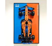 icuanuty Display Wallboard Compatible with Lego Technic Car F1 Formula 1 42141 Display, Wall Frame Compatible with Lego F1 Car Wall Mount Display Frame, Only Wallboard, 17.7 x 29.5 in