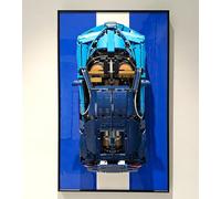 icuanuty Display Wallboard Compatible with Lego Technic Chiron Race Car 42083, Wall Frame Gift Ideas Compatible with Lego Car Wall Mount Enthusiasts, 17.7 x 29.5 in, Only Car Display Frame
