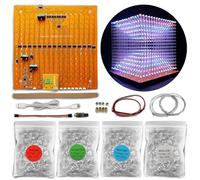 iCubeSmart Mini 3D Led Cube DIY Electronics Kit Soldering Project Kit (3D16MINI-MULTI4-KIT)