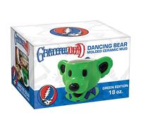 ICUP Grateful Dead Dancing Bear 16oz Ceramic Green Mug | Novelty Coffee Mugs | Deadhead Gifts | Licensed Rock Merchandise (Green)