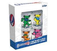 ICUP Grateful Dead Dancing Bears 4 Piece Shot Glass Set