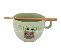 ICUP Star Wars Mandalorian The Child Always Hungry Ramen Mug w/Chopsticks Set