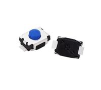 ICXLPMC 20pc TS-A010AB Touch switch 2 foot patch small turtle 3 * 4 * 2 vertical column-free blue silicone round head ICXLPMC