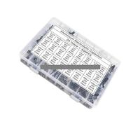 ICXLPMC 500Pcs/lot 0.1UF-1000UF 24Values 16V-50V Mix Aluminum Electrolytic Capacitor Assorted Kit And Storage Box