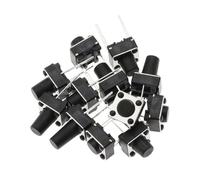 ICXLPMC 50PC Push Button Switch 12V Copper 2PIN DIP2 SMD MicroSwitch 6X6X10MM ICXLPMC