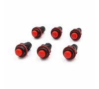 ICXLPMC 6pcs DS-213 red Push Button Switch 10mm Momentary Round Button Switch DS213 ICXLPMC