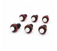 ICXLPMC 6pcs DS-213 white Push Button Switch 10mm Momentary Round Button Switch DS213 ICXLPMC