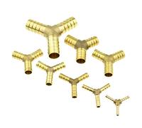 ICXLPMC Garden Plumbing Tee Y 3 4-Way Brass Hose Fitting Splicer Fitting 4 6 8 10 12 19mm 25mm Tail Pneumatic Air Water Hose Fitting (Color : 3 Way Y Shape, Size : 19mm) ICXLPMC