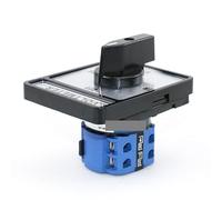 ICXLPMC SZW26/LW26-20/2V 20A 660V 8 Terminals 2 Pole Voltmeter Manual Rotary 4-Position Voltage Cam Switch 64X78mm Panel ICXLPMC