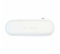 ICY Bear Dental Toothbrush Travel CASE - White Sonic Toothbrush Travel Case - Hard Shell Protective Cover with Mesh Cushion - Hygienic Zip Closure - Compact & Stylish Design