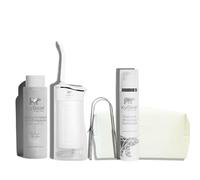 ICY Bear Oral Care ICY Clean Routine Bundle - Professional Four Step Oral Care Kit for Teeth Whitening and Healthy Smile, Includes Whitening Toothpaste, Mouthwash, Water Floss, Tongue Scraper and Bag