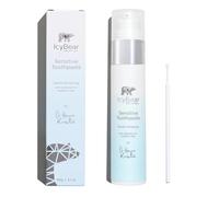 ICY Bear Sensitive Teeth Whitening Toothpaste - Mint Flavour Toothpaste for Instant Sensitivity Relief & Gentle Whitening. 60g Pump Action with Precision Applicator Included.