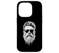 Icy Bearded Man With Sunglasses Hipster Barber Look Case for iPhone 14 Pro