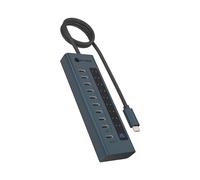 ICY Box 10-Port USB-C Hub, 9x USB 3.2 Gen 2 (10 Gbps), 1x USB-C Po (Playstation)