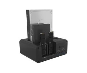 ICY BOX 4-Bay SSD Enclosure, USB-C 10 Gbps, M.2 NVMe & SATA Docking Station
