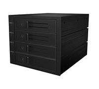 ICY BOX 4-Way 3.5-Inch Backplane for 3x 5.25-Inch Slot, SAS III 12 Gbit/S and SATA III 6 Gbit/S, Mini SAS HD Host, Fan 60610