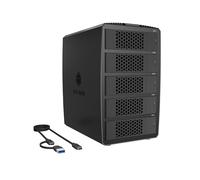 Icy Box 5-Bay Raid Enclosure for 2.5"/3.5" HDD/SSD, USB-C Das Storage with USB 3.2 Gen 1 (5Gbps), HotSwap SATA III Enclosure, Modes 0/1/3/5/LARGE/SINGLE, IB-RD3705-CU3, Heart Raid 3705