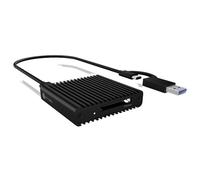 ICY BOX CFexpress Type B Card Reader with USB 3.2 Gen 2 (10 Gbps), Reader, USB-C and USB-A, Aluminium, Android/Windows/Mac OS, IB-CR404-C31