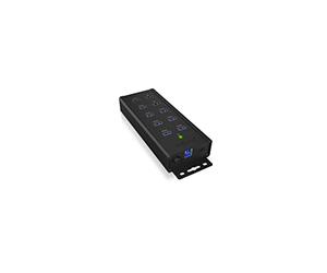 ICY BOX 7 Port USB 3.0, 1x QC 3.0 Ladeanschluss, 2x BC 1.2 Ladeanschlüsse, Aluminium-Gehäuse ICY BOX, IB-HUB1703-QC3