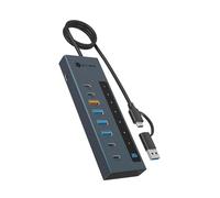 ICY Box, 9-in-1 USB-C/A Hub, 2X USB-C & 4X USB-A, 10Gbps, 100W PD, 20W Charging Port, Aluminium, Power Adapter 12V/4A, IB-HUB1743-CPD