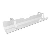 ICY BOX Cable duct desk, cable management for order in the workplace, easy assembly, steel cable tray (up to 5 kg), white, 60877, black