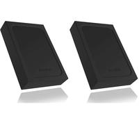 ICY BOX External Enclosure with Write-Protect Switch for 1x 2.5" HDD/SSD, USB 3.0 (UASP), Silicone Protection, SATA-III up to 15 mm Construction Height, IB-256WP (Pack of 2)