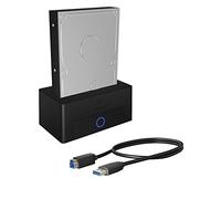 ICY BOX IB-1122-U3 HDD/Hard Drive Docking Station USB 3.0 for SATA 2.5 Inch & 3.5 Inch Hard Drive Reader Adapter External Black
