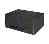 ICY BOX IB-1233CL-CR Clone Station, 2.5/3.5" SSD/HDD SATA Drive, USB 3.2 Gen 1,
