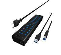 ICY BOX IB-AC6113 USB 3.2 Gen 1 (3.1 Gen 1) Type-B 5000 Mbit/s Black