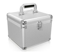 ICY BOX IB-AC628 Aluminium Protective Travel Suitcase, 10x 2.5" or 3.5" HDD/SSDs