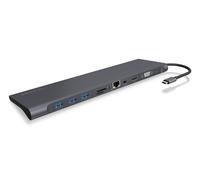 ICY BOX IB-DK2102-C Wired USB 3.2 Gen 1 (3.1 Gen 1) Type-C Anthracite, Black