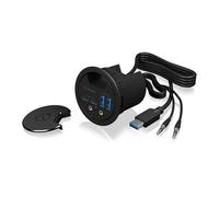 ICY BOX IB-HUB1403B USB 3.0 Table Hub, 2x USB3.0 Type-C, 2x USB3.0 Type-A And 2x