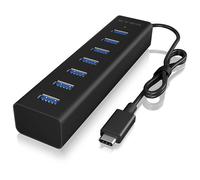 ICY BOX IB-HUB1700-C3 USB-C multiport hub 7 ports USB 3.2 Gen 2 Black