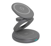 ICY BOX IB-SH101-CH 3-In-1 USB-C Wireless Charging Stand for Smart Phones/Earbud