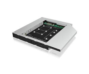 ICY BOX Internal mSATA M.2 SATA SSD DVD/Bluray Bay Adapter
