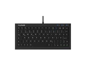 ICY BOX KeySonic ACK-3401U Extra Small Keyboard, USB Cable (2 m), Full Key Circumference, SoftSkin