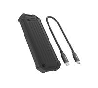 ICY Box M.2 NVMe/SATA SSD Enclosure Dust & Shockproof Outdoor Design USB 3.2 Gen 2 10Gbps, Supports 2230/42/60/80, Includes Heatsink & Lanyard IB-1827MCP-C31