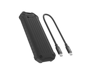 ICY Box M.2 NVMe/SATA SSD Enclosure Dust & Shockproof Outdoor Design USB 3.2 Gen 2 10Gbps, Supports 2230/42/60/80, Includes Heatsink & Lanyard IB-1827MCP-C31
