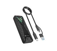 ICY BOX M.2 NVMe SSD Case (USB 3.2 Gen 2 Type-C, 10Gbit/s) RGB Lighting for M-Key and B+M Key (2230/2242/2260/2280) up to 2TB Spade Case IB-1805ML-CU31