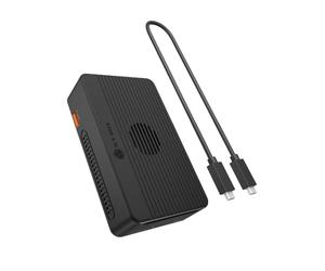 ICY BOX RAID Thunderbolt 40Gbps, Docking Station, Dual M.2 NVMe SSD Enclosure, Thunderbolt 3, USB4, 8K USB-C, 4K HDMI, USB-A, Active Fan, NVMe Dock, IB-RD2818DK-40G, Heart RAID 2818