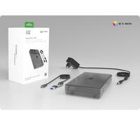 ICY BOX Spade Base 388 (2.5"/3.5" SATA Enclosure), USB 3.2 Gen 1 Type-C, up to 5 Gbit/s, UASP, Plug & Play, Toolless, LED, up to 30TB, IB-388-CU3