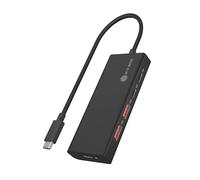 ICY BOX USB 3.2 Gen 2 HUB (10 Gbit/s), 4X USB 3.2 (2X USB-A & 2X USB-C), 100W Power Delivery, Aluminium, Includes 30cm Cable, IB-HUB1436-CPD
