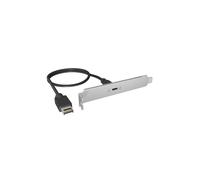 ICY Box (USB 3.2 Gen 2x2) USB Type-C Backpanel, 20 Gbit/s, Internal USB Type-E Cable 60 cm, Metal Construction, Plug & Play, IB-AC553
